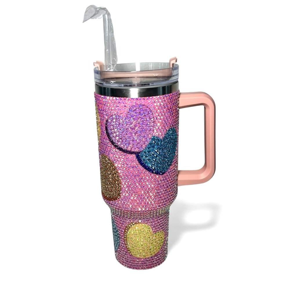 Source Unknown Multicolor Rhinestone Thermos
